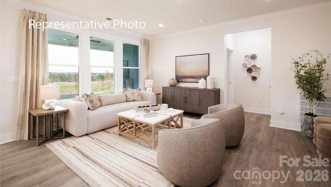 Furnished interior view inside a new home in Westport, York (Image 11).