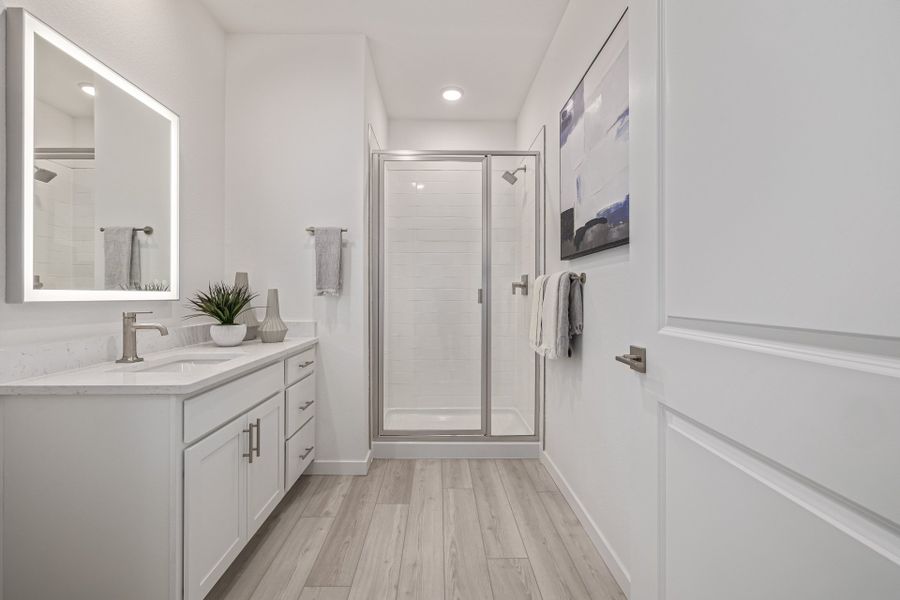 Furnished interior view inside a new home in The Residences at Victory Ridge, Colorado Springs (Image 18).
