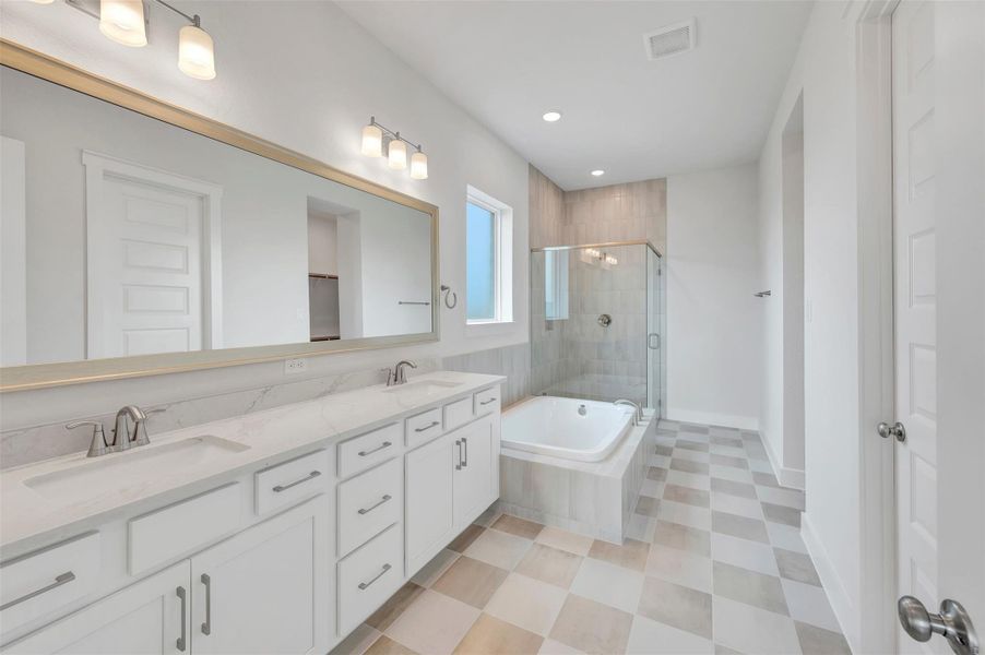 Furnished interior view inside a new home in Elyson - Reserve Collection, Katy (Image 10).