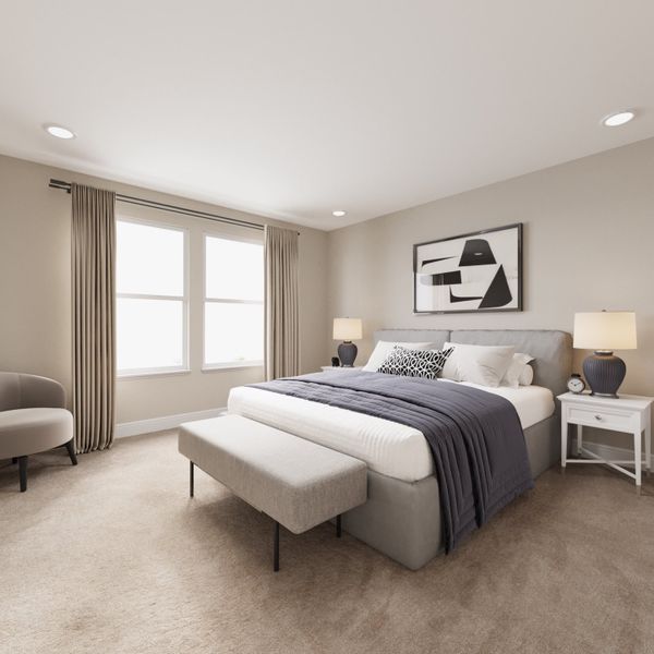 Representative furnished interior of a home built from the Summit by Taylor Morrison in Lake Bluff, Greeley (Image 13).