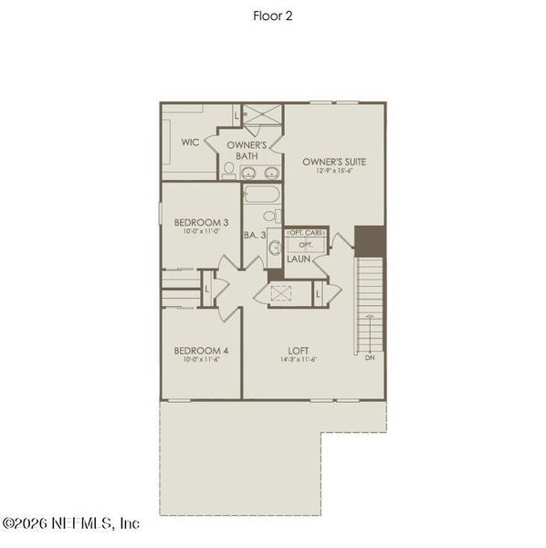 2D floor plan layout of this home in Murray Farms, Middleburg, FL (Image 6). 2D floor plan layout of this home in Murray Farms, Middleburg, FL (Image 6).