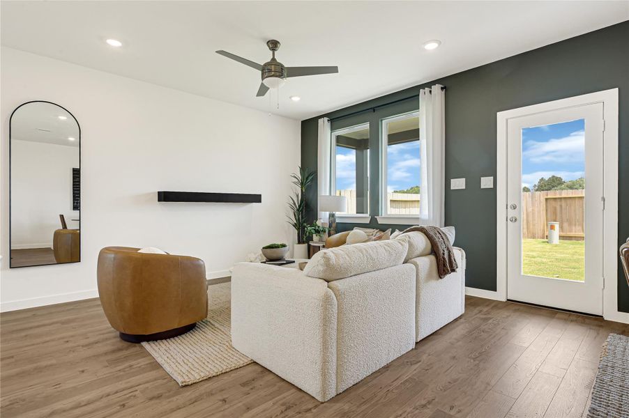 Furnished interior view inside a new home in , Katy (Image 25).