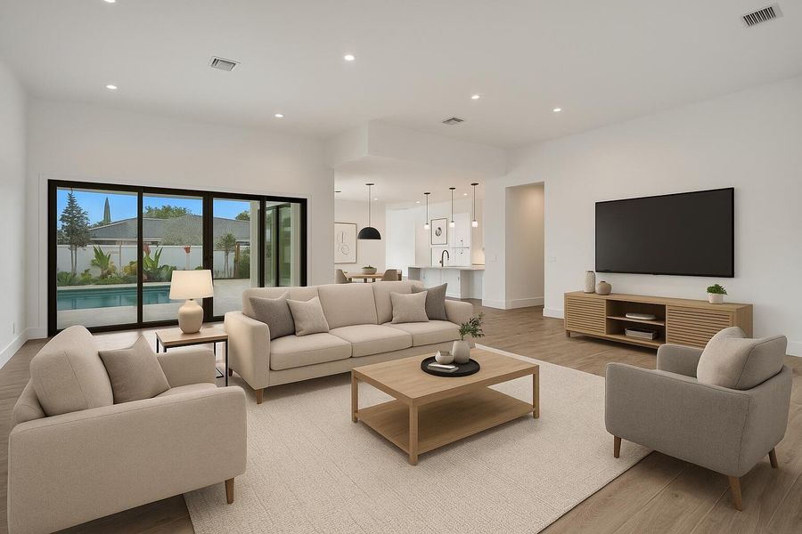 Furnished interior view inside a new home in , Lighthouse Point (Image 3).