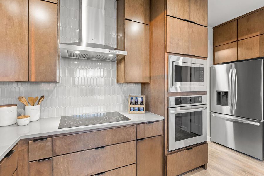 Furnished interior view inside a new home in Whisper Valley, Manor (Image 11). Furnished interior view inside a new home in Whisper Valley, Manor (Image 11).