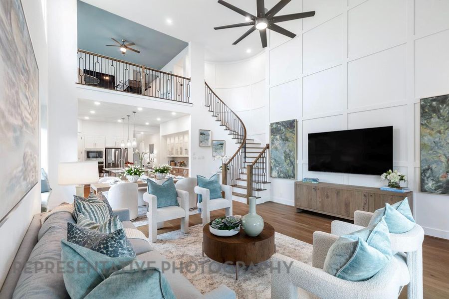 Furnished interior view inside a new home in Wolf Ranch, Georgetown (Image 6).