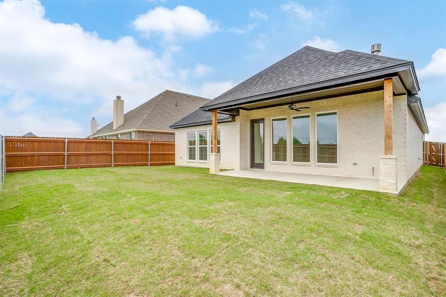 Exterior details and patio area of a home in , Benbrook (Image 25).