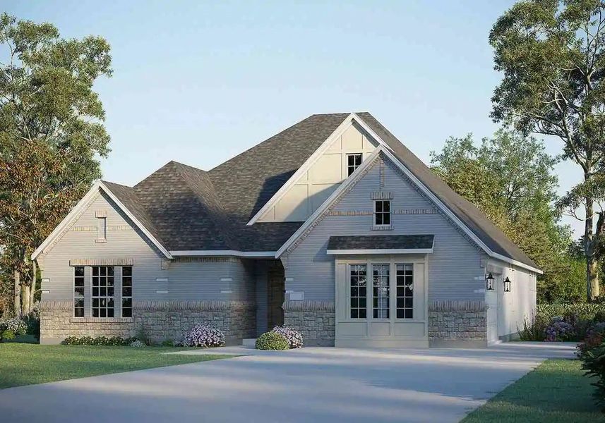 Representative exterior photo of a completed home built from the Lincoln by GFO Home in Walsh Ranch, Aledo, TX (Image 2).