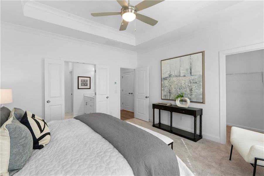 Furnished interior view inside a new home in Waterhaven, Cumming (Image 9).