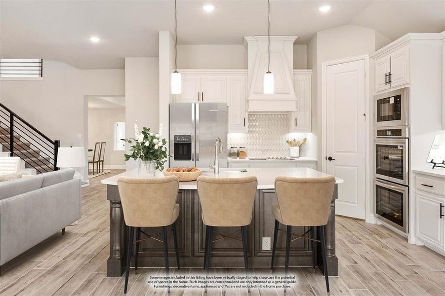 Furnished interior view inside a new home in Hayes Crossing, Midlothian (Image 8).