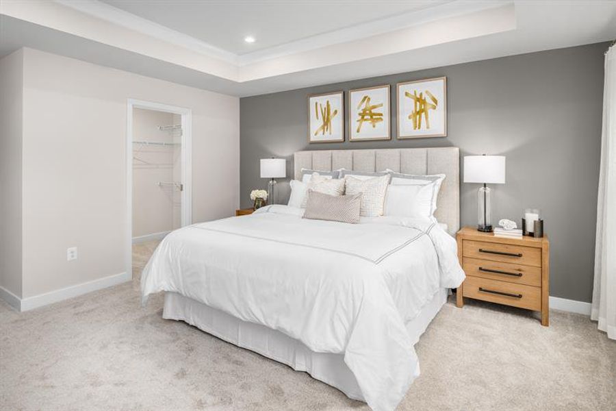 Representative furnished interior of a home built from the Schubert by Ryan Homes in Alexander Towns, Lawrenceville (Image 20).