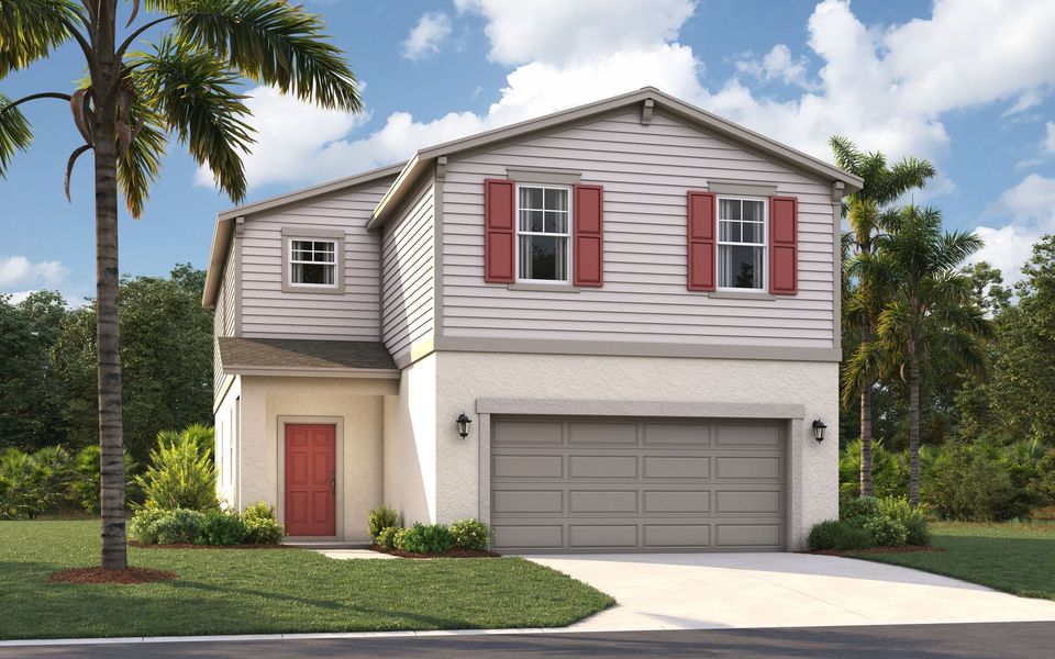 Representative exterior photo of a completed home built from the The Jensen by Stanley Martin Homes in Watermark, Cocoa, FL (Image 2).