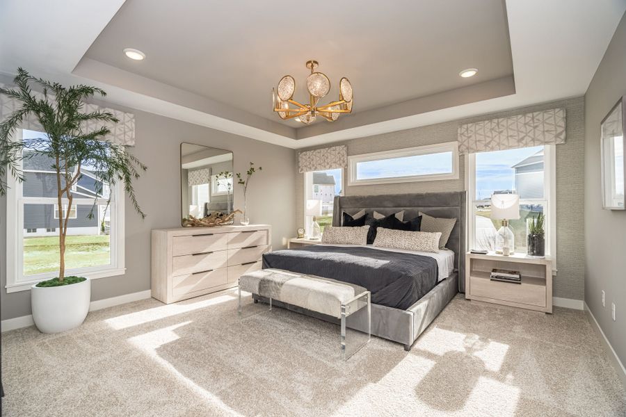 Representative furnished interior of a home built from the Avery by Fischer Homes in Twin Lakes, Hoschton (Image 68).