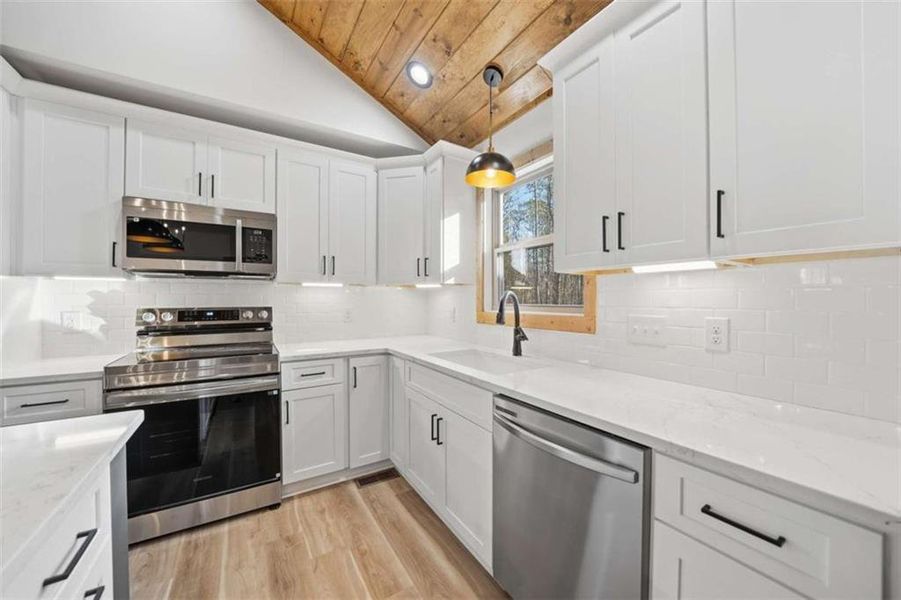Furnished interior view inside a new home in , Ellijay (Image 15).