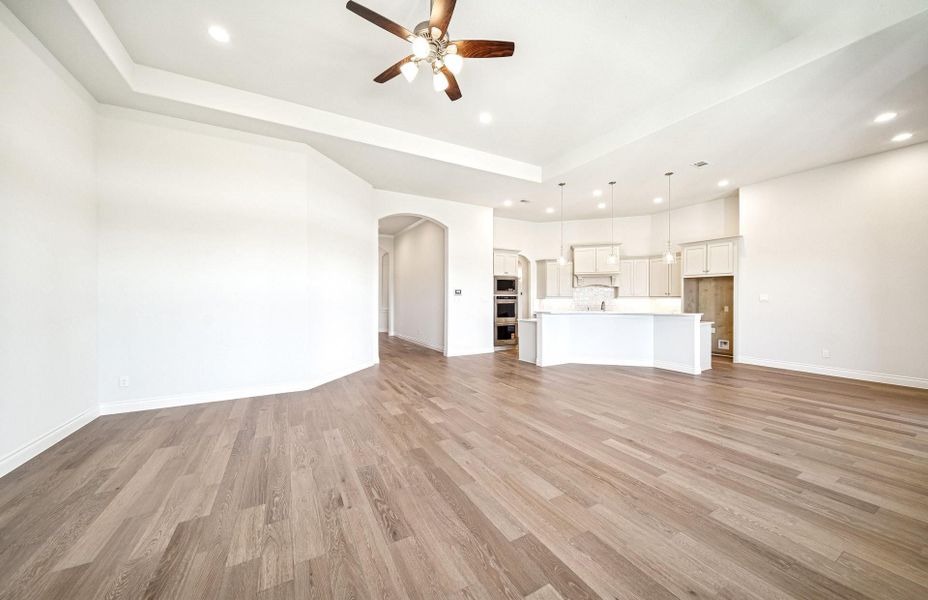Spacious, unfurnished interior of a new home in Bridgeland 60′, Cypress (Image 20).