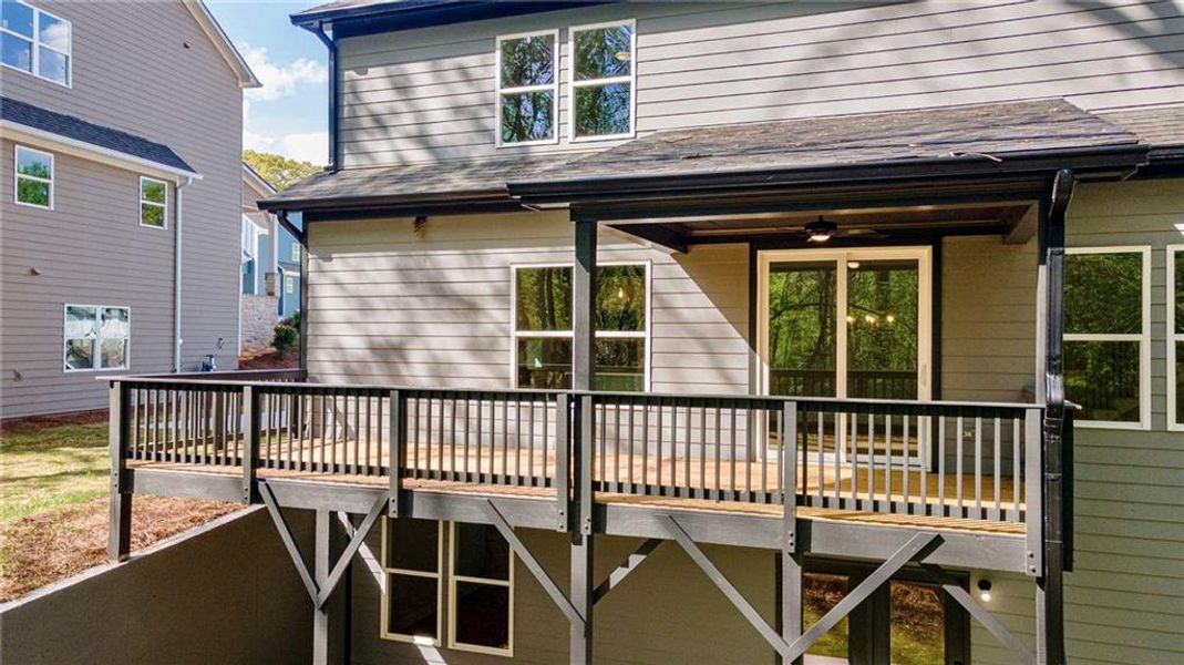 Exterior details and patio area of a home in , Atlanta (Image 4).