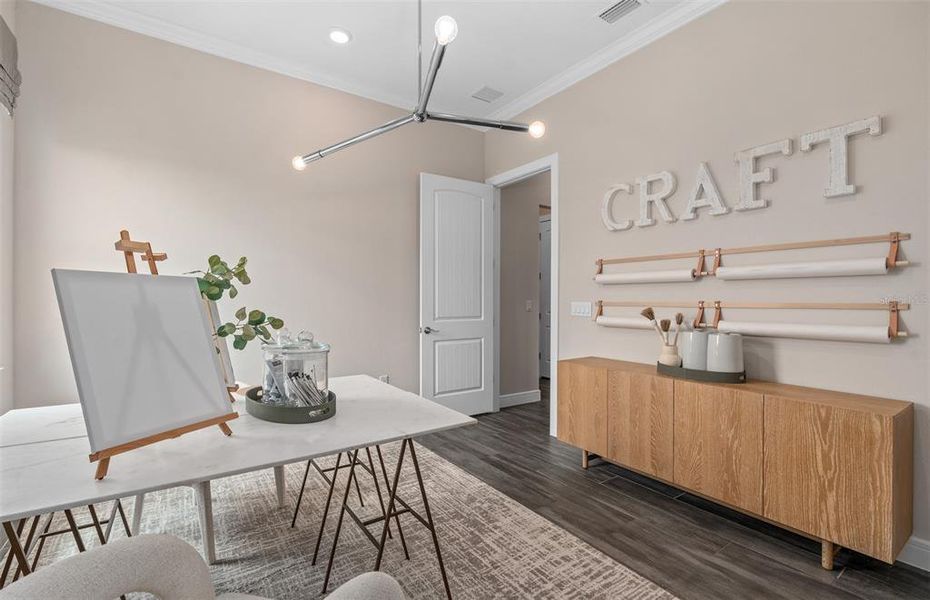 Furnished interior view inside a new home in Del Webb Oasis, Winter Garden (Image 15).