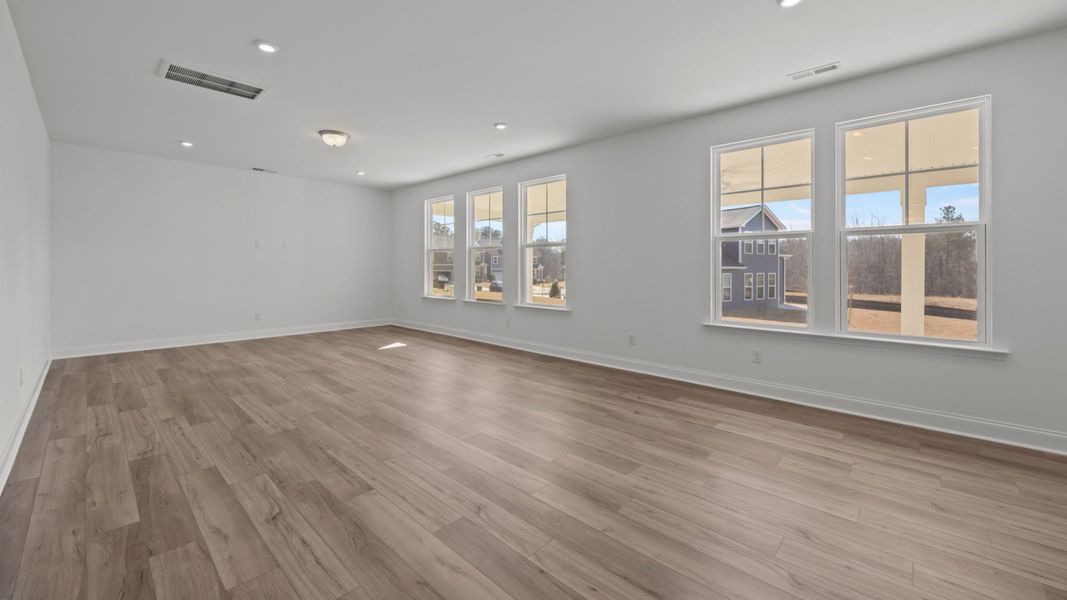 The Burton Plan by DRB homes at Lakeside Glen, in York SC - Living area