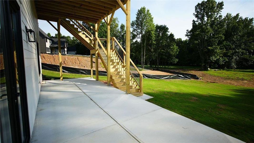 Exterior details and patio area of a home in , Flowery Branch (Image 32).
