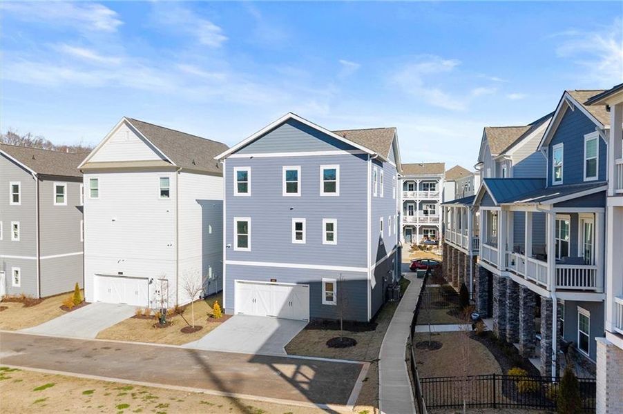 Exterior details and patio area of a home in , Atlanta (Image 25).