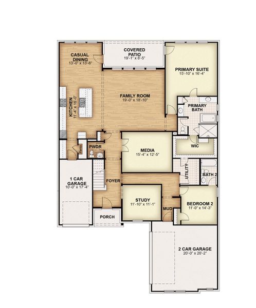2D floor plan layout for the Edward- 70 ft Home Site by Rockwell Homes in Nelson Lake Estates, Rockwall, TX (Image 5). 2D floor plan layout for the Edward- 70 ft Home Site by Rockwell Homes in Nelson Lake Estates, Rockwall, TX (Image 5).
