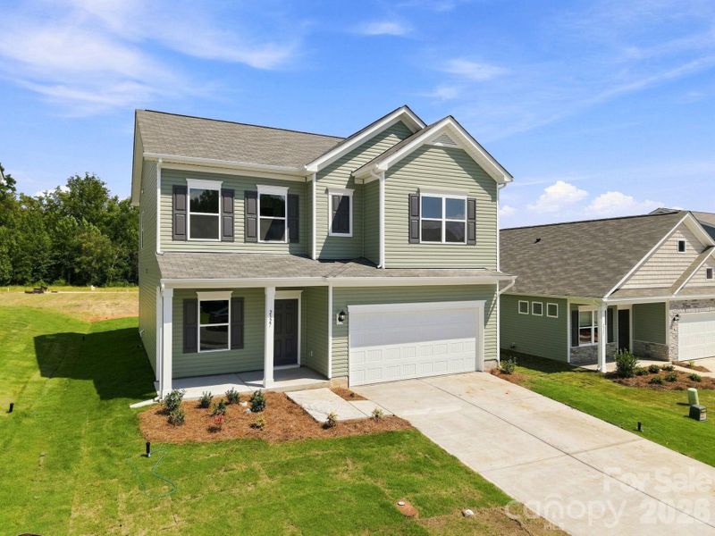 Front exterior of a new home in Catawba Trace, Catawba, NC, highlighting curb appeal (Image 18).