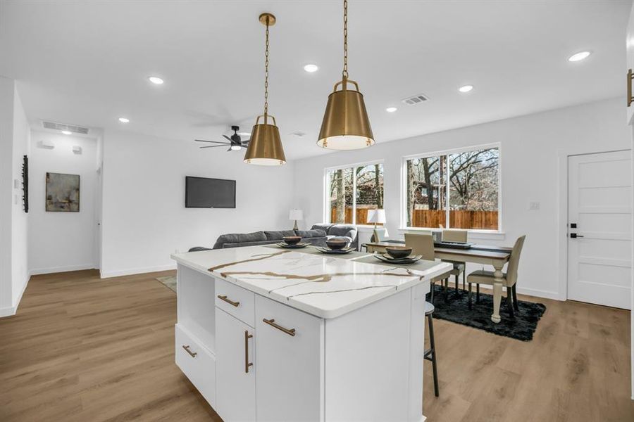 Furnished interior view inside a new home in , Gun Barrel City (Image 10).