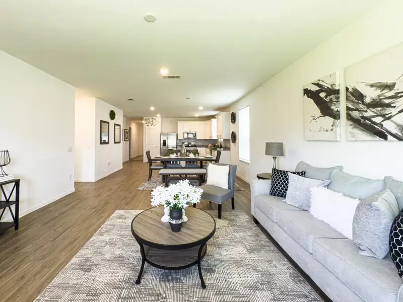 Furnished interior view inside a new home in Marvida, Cypress (Image 8).