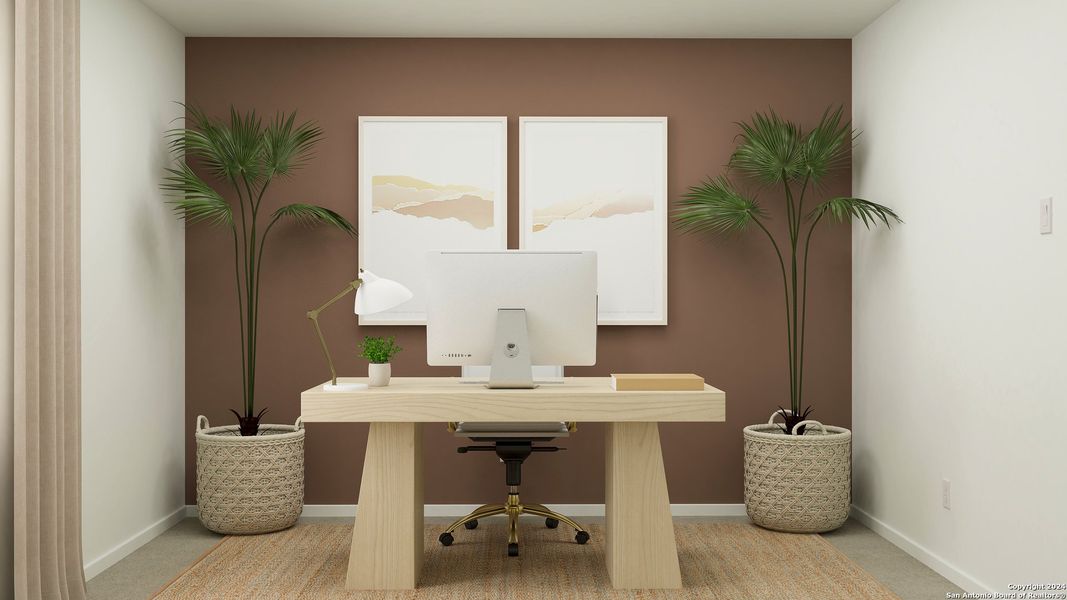 Furnished interior view inside a new home in Voss Farms, New Braunfels (Image 11).