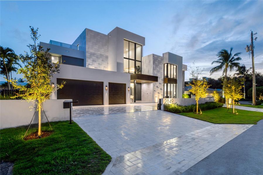 Front exterior of a new home in , Fort Lauderdale, FL, highlighting curb appeal (Image 21). Front exterior of a new home in , Fort Lauderdale, FL, highlighting curb appeal (Image 21).