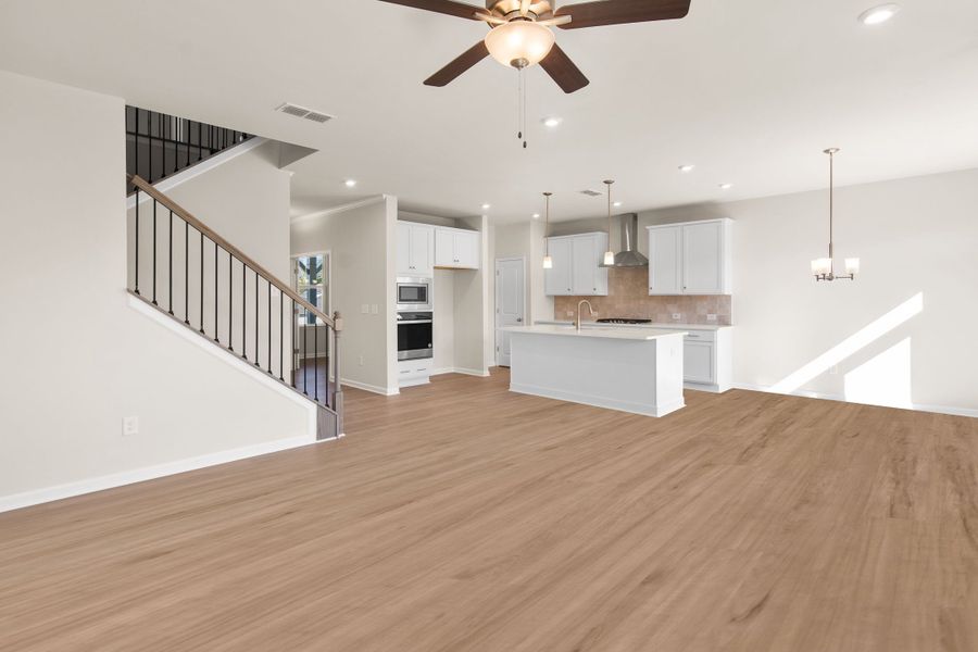 Representative unfurnished interior of a home built from the The Willow B by Davidson Homes LLC in Wehunt Meadows, Hoschton (Image 19).