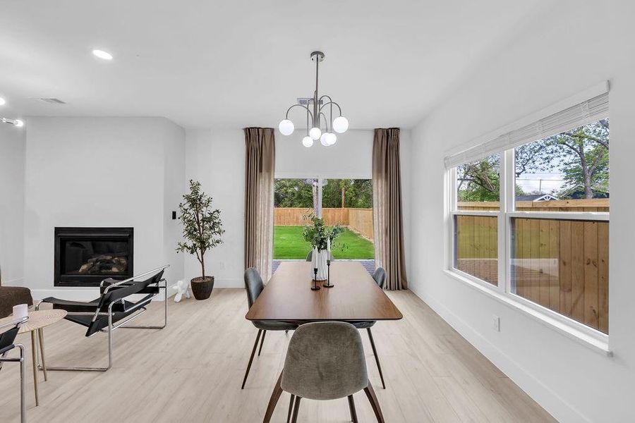 Furnished interior view inside a new home in , Dallas (Image 19).