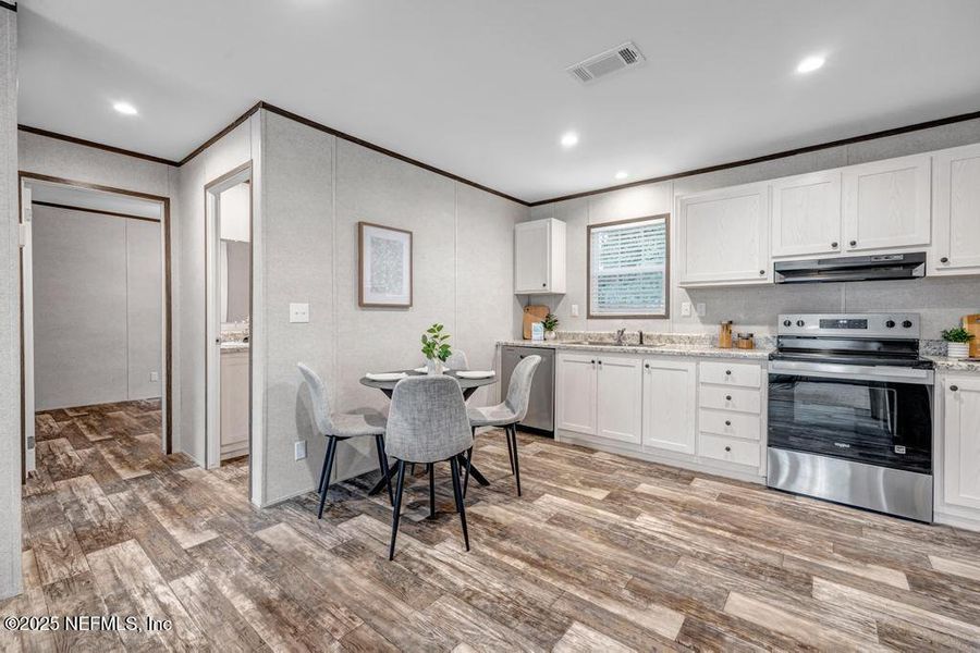 Furnished interior view inside a new home in , Jacksonville (Image 13). Furnished interior view inside a new home in , Jacksonville (Image 13).