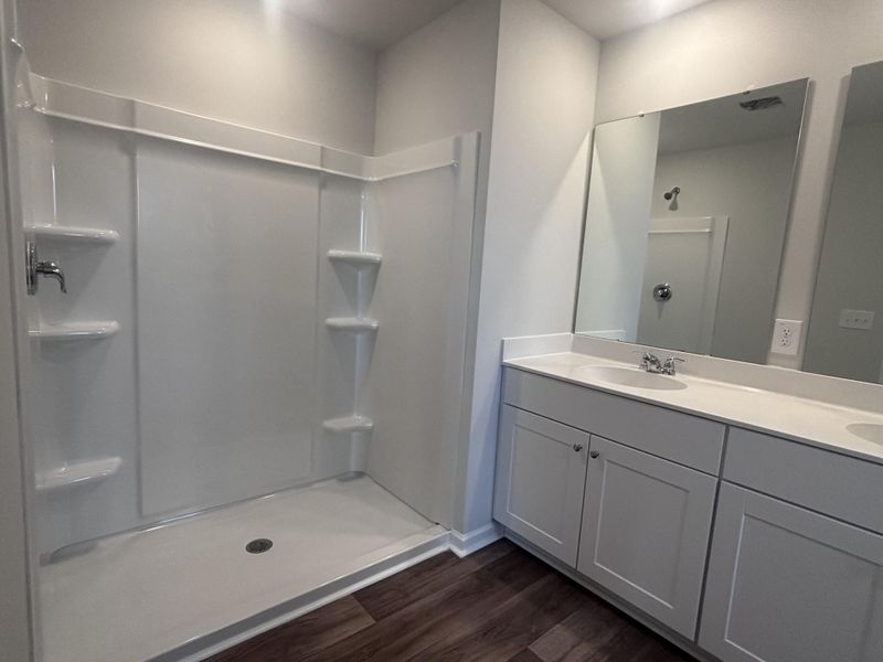 Furnished interior view inside a new home in Lindera Preserve at Cane Bay Plantation: Townhomes, Summerville (Image 4). Furnished interior view inside a new home in Lindera Preserve at Cane Bay Plantation: Townhomes, Summerville (Image 4).