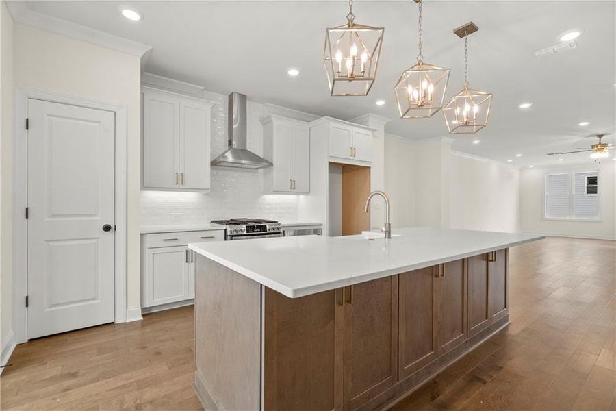 Furnished interior view inside a new home in Waterside Townhomes, Peachtree Corners (Image 9).