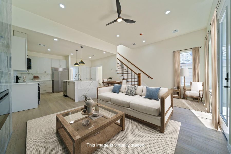 Virtually Staged Living, Lounge, Kitchen and Dining Virtually Staged Living, Lounge, Kitchen and Dining