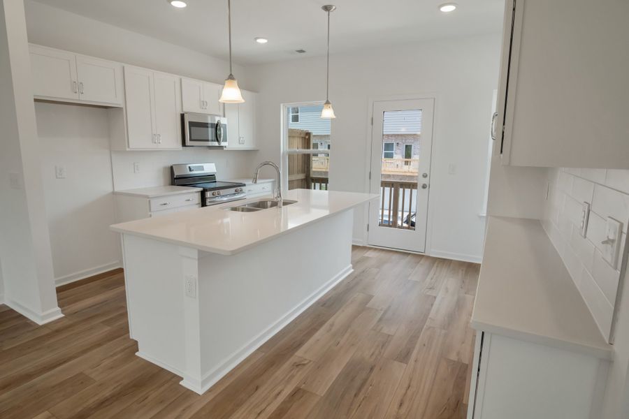 Beautiful kitchen with oversized island Beautiful kitchen with oversized island