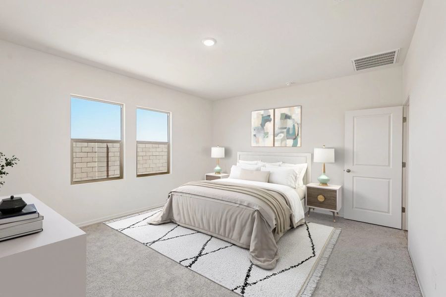 Representative furnished interior of a home built from the Prism by Starlight Homes in Hennersby Hollow, San Antonio (Image 6).