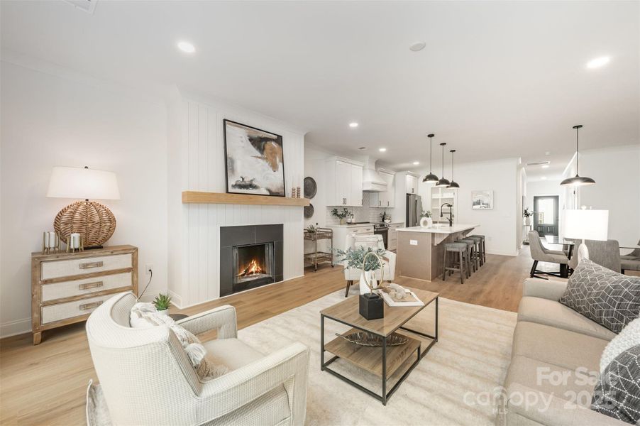 Furnished interior view inside a new home in , Charlotte (Image 12).