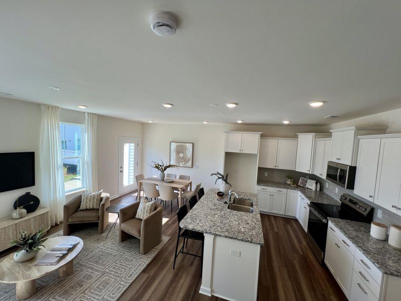 Furnished interior view inside a new home in Bellevue Townhomes, Greenville (Image 8).
