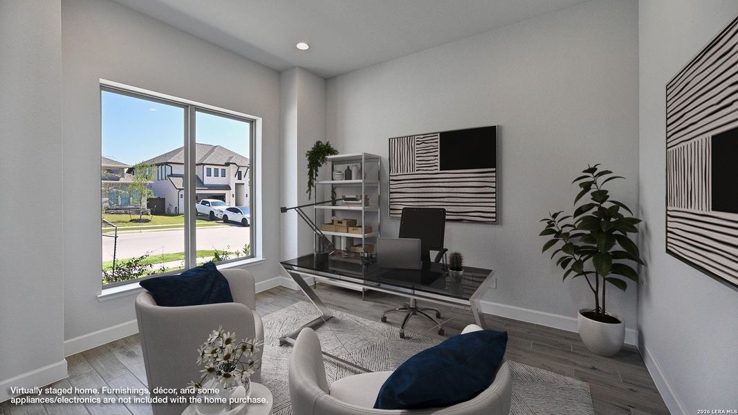Furnished interior view inside a new home in Corley Farms, Boerne (Image 11).