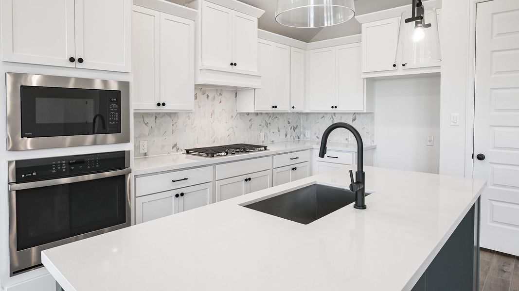 Furnished interior view inside a new home in Crosswinds, Kyle (Image 8). Furnished interior view inside a new home in Crosswinds, Kyle (Image 8).