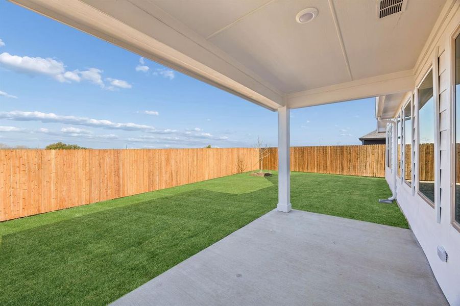 Exterior details and patio area of a home in Freeman Farms, Kaufman (Image 3). Exterior details and patio area of a home in Freeman Farms, Kaufman (Image 3).