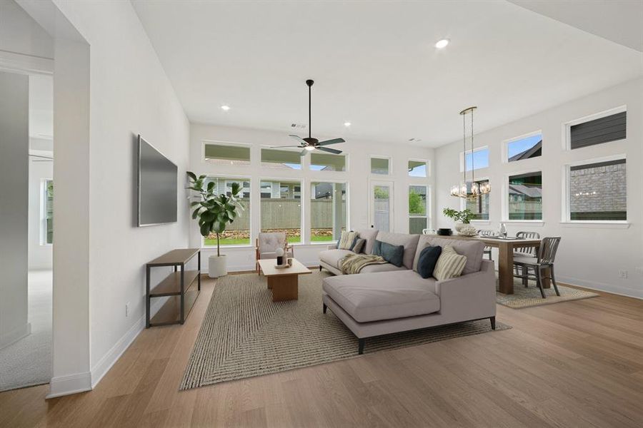Furnished interior view inside a new home in Pecan Square - Gardens, Northlake (Image 8).