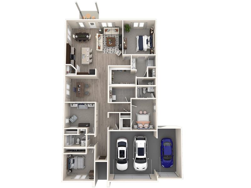 2D floor plan layout of this home in Parks at Foster Crossing - Premier Series, Anna, TX (Image 3). 2D floor plan layout of this home in Parks at Foster Crossing - Premier Series, Anna, TX (Image 3).