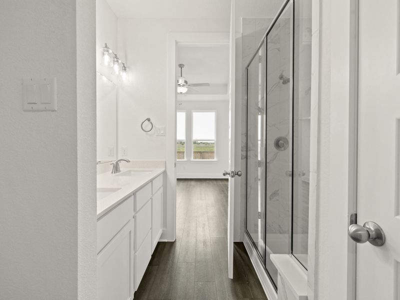 Furnished interior view inside a new home in Avery Centre, Round Rock (Image 9).