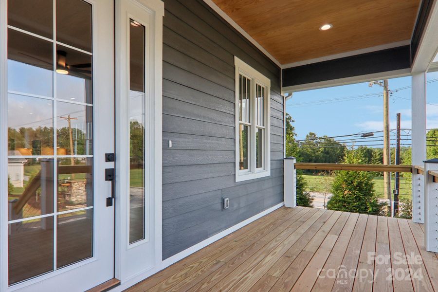 Exterior details and patio area of a home in , Hendersonville (Image 14).