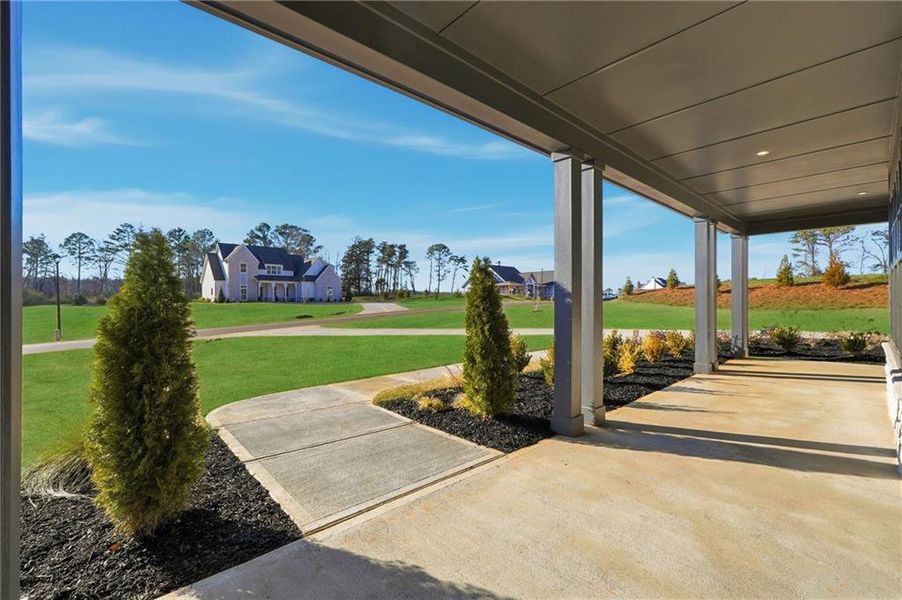 Exterior details and patio area of a home in , Rydal (Image 3).