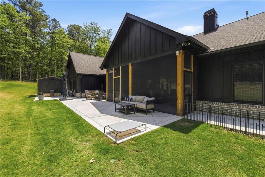 Exterior details and patio area of a home in , Buckhead (Image 4).