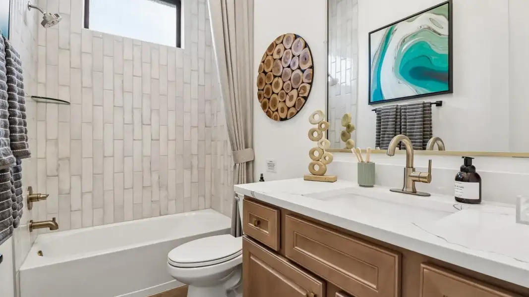 Representative furnished interior of a home built from the Lauren by Chesmar Homes in Audubon, Magnolia (Image 21).