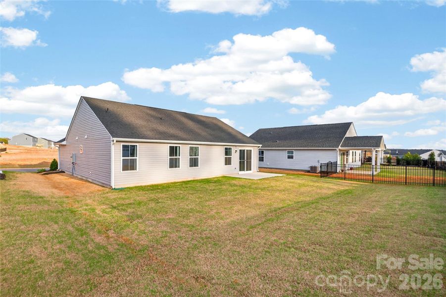Exterior details and patio area of a home in Basildon, Lancaster (Image 17).